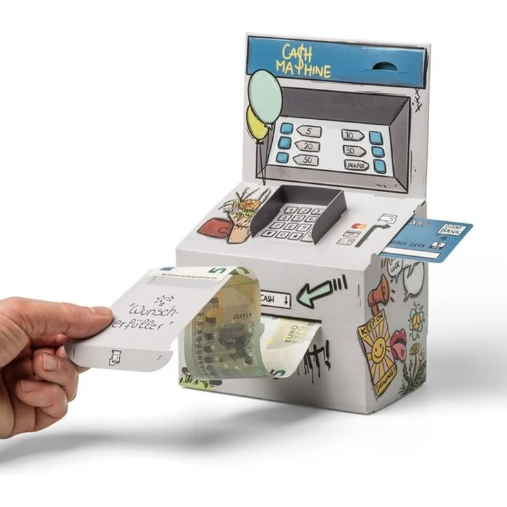 SURPRISA Geschenkbox Geld-O-Mat Geldgeschenk Verpackung – Kreatives DIY Geldautomat, für Geldgeschenke zum Geburtstag, Hochzeit & besondere Anlässe – Bild 4
