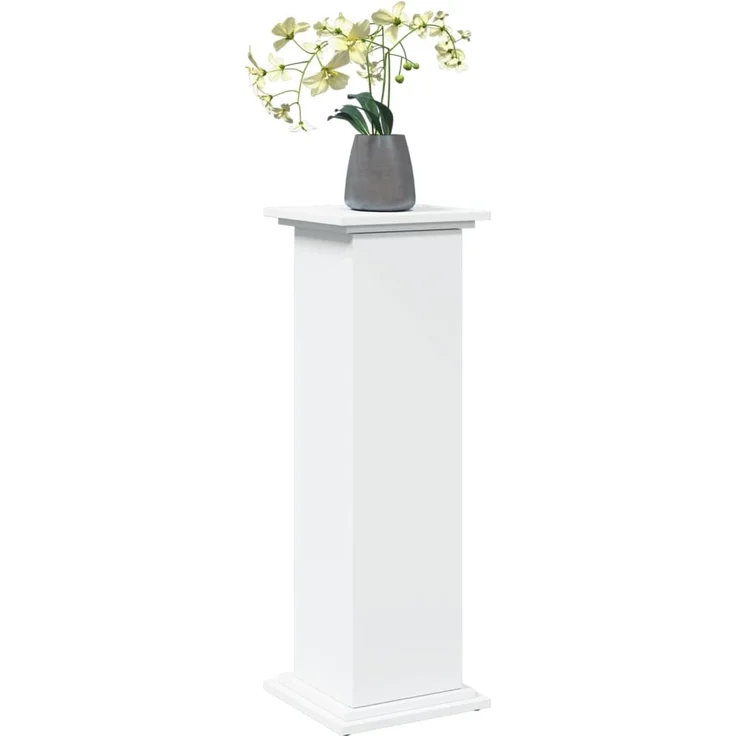 vidaXL Postament mit Stauraum, Holzwerkstoff, Weiß, 31 x 30 x 90 cm – Bild 2