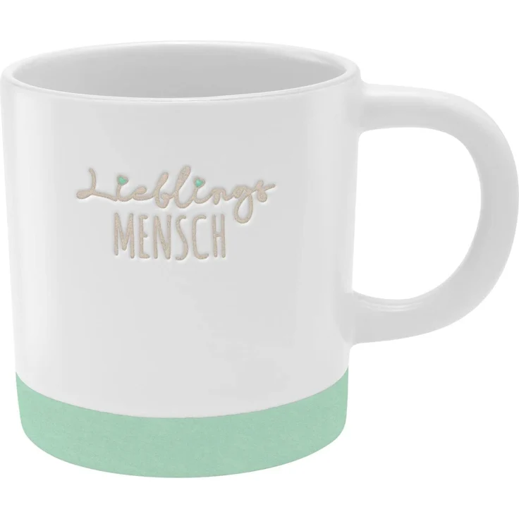GRUSS & CO Tasse mit Gravur "Mensch" | Steinzeug, 40 cl, mehrfarbig | Geschenk Freunde, Geburtstag | 48429 – Bild 1