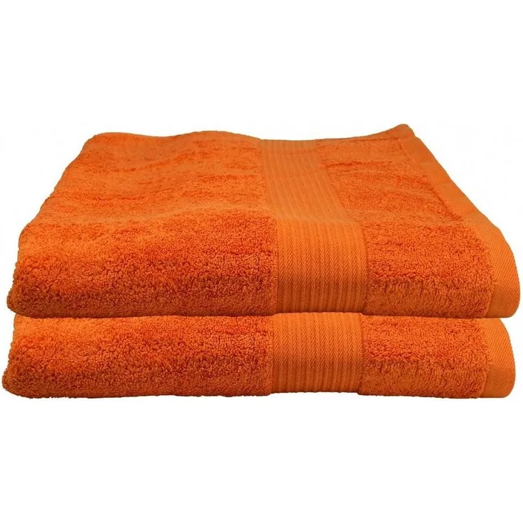Julie Julsen Duschtücher 2-Duschtücher-Orange-Duschtuch 70 x 140 cm, Baumwolle (2-St)