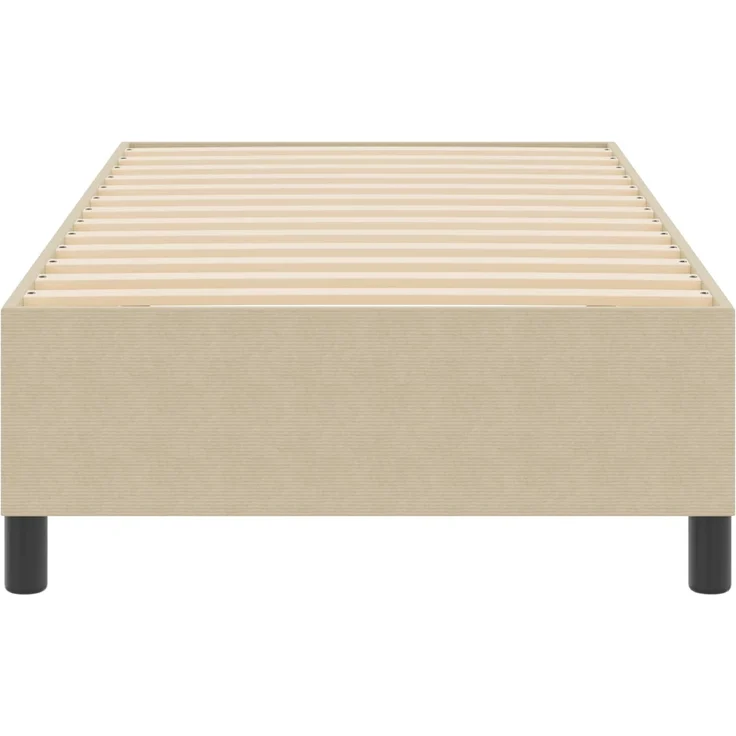 vidaXL Plattformbettgestell Grau-Grün 100 x 200 cm Cordstoff 3337396 – Bild 5