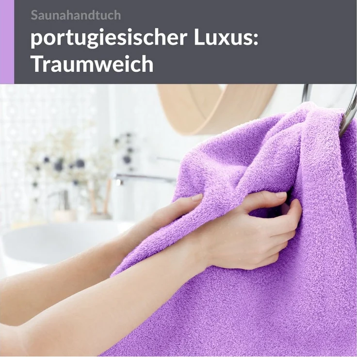 Lashuma Saunatuch XXL Handtuch London, Frottee (1-St), Badetuch Damen & Badehandtuch Herren 100x200 cm - Saunahandtuch 80x220 – Bild 2