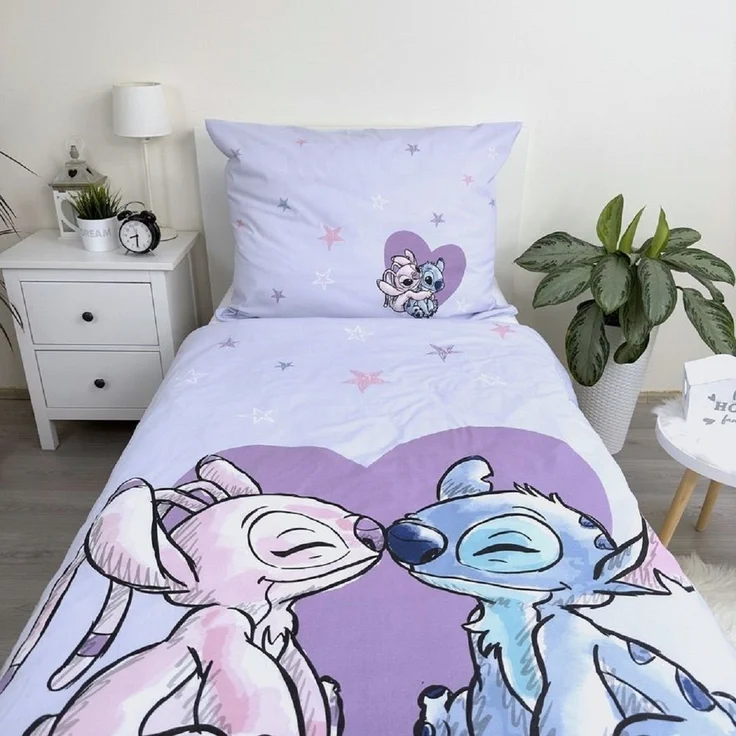 Lilo and Stitch Design Kuschelige Bettwäsche Baumwolle, 140x200 cm & 70x90 cm – Bild 3