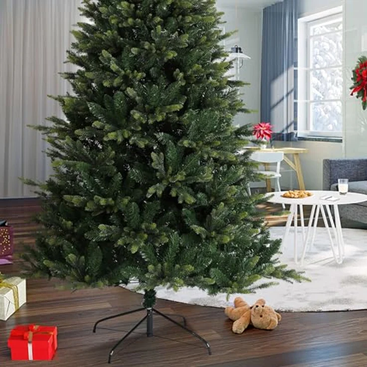 SVITA künstlicher Weihnachtsbaum hochwertig Tannenbaum Kunstbaum PE PVC 150 cm – Bild 5