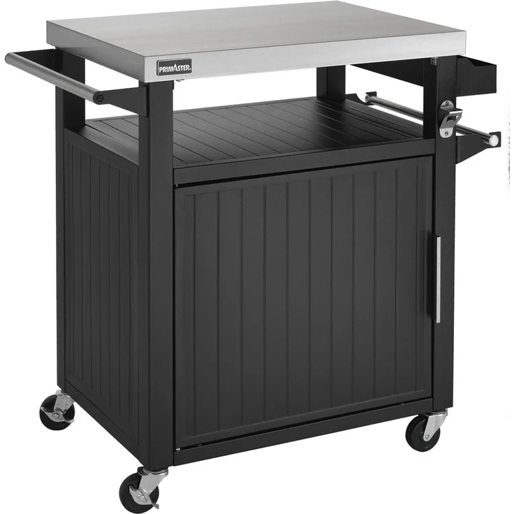 Primaster Grillwagen Napa L Universal 1-türig 90x90 cm schwarz – Bild 6