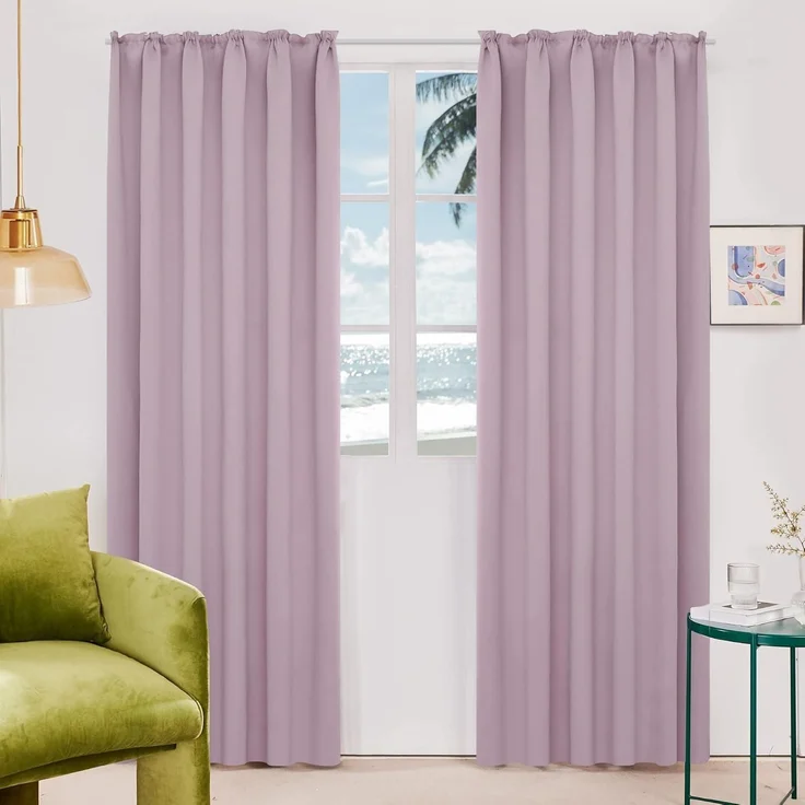 Thermovorhang Blickdichter H200 x B140 cm (2er Pack) Hellpink – Bild 4