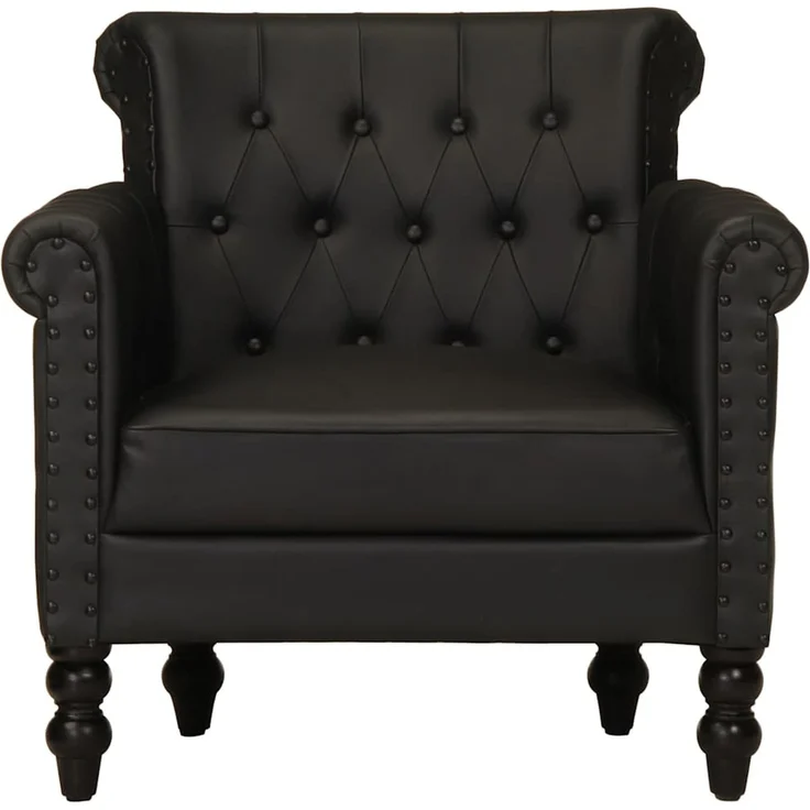 Sessel wohnzimmer, Relaxsessel, Fernsehsessel Schwarz Echtes Ziegenleder – Bild 3