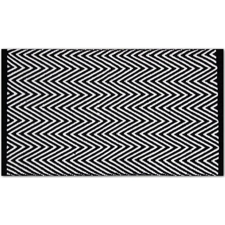 Teppich Läufer Matte Unterlage Vorleger Fußabtreter, breite Auswahl an modernen Fleckerl- und Baumwollteppiche (120x180 cm / Zigzag) – Bild 1