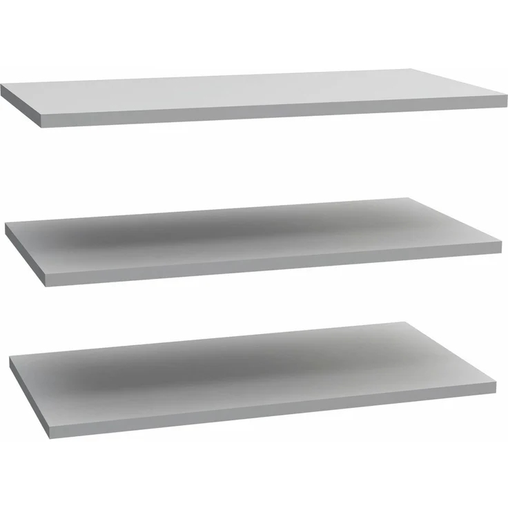 FORTE Extras Robes/Kds Einlegeböden, Holzwerkstoff, Grau, 82,9 x 42 x 2,2 cm – Bild 1