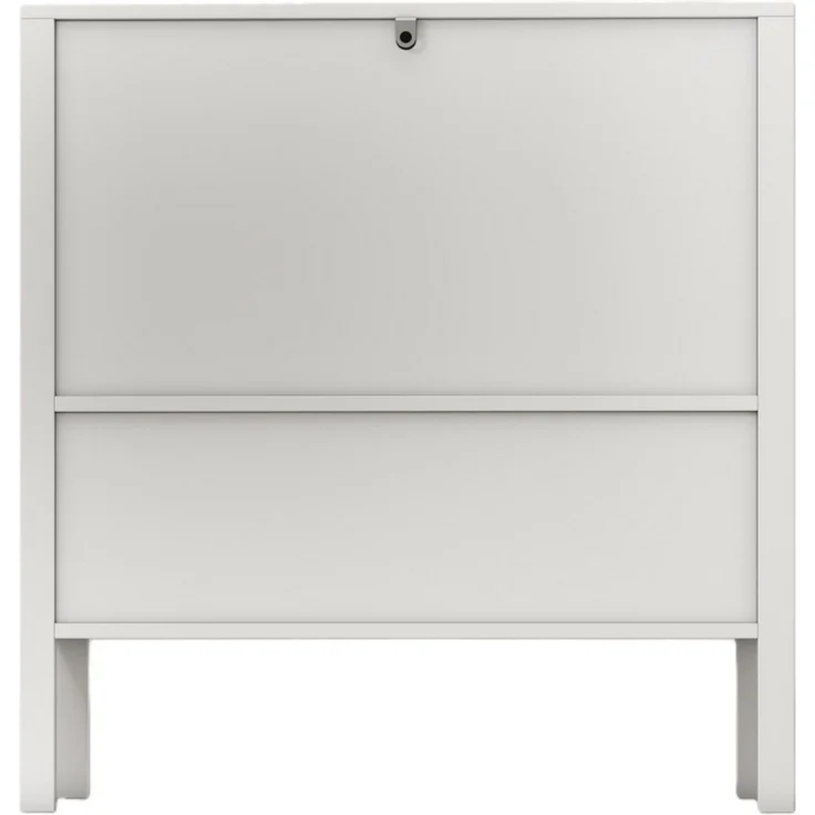 DESVIAE Sideboard Weiß aus Holzwerkstoff – 36x78,5x75 cm – Schublade, 2 Türen – Bild 9