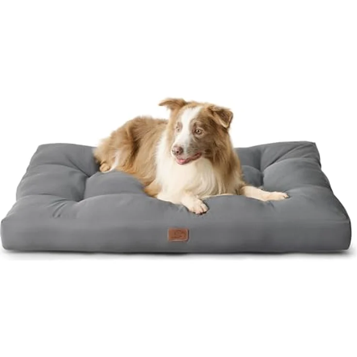 BEDSURE Hundekissen große Hunde waschbar - 111x89 cm hundematratze XXL für große, mittelgroße Hunde Outdoor gepolstert Hundematte grau in 10cm Höhe, groß XL Hundebett für Haustiere – Bild 2