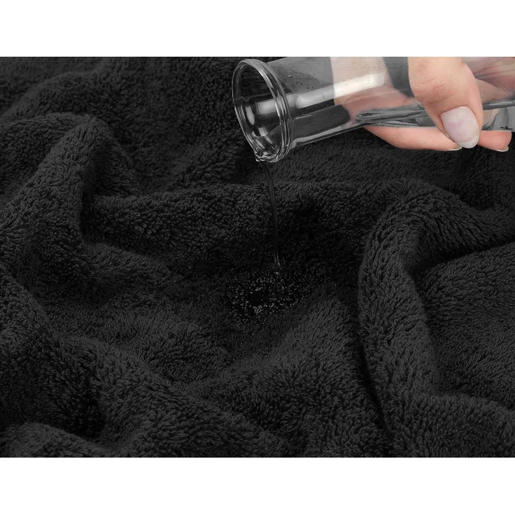 ABC Handtuchset aus Baumwolle, 3-teilig, schwarz – Bild 3