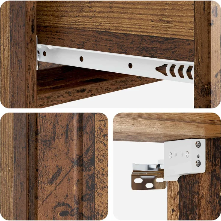 vidaXL Wandmontierter Beistelltisch Altholz 87,5 x 34,5 x 17 cm 898333 – Bild 7
