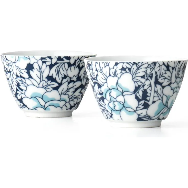Bredemeijer Teebecher Yantai blau, Porzellan 2er-Set G022BP
