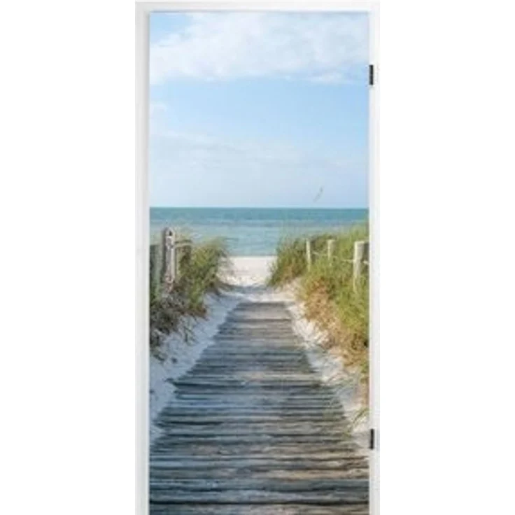 nikima Wandtattoo TB-04 selbstklebendes Türbild – Ostseeweg (PVC-Folie), 0,9 x 2 m selbstklebende Folie – Bild 5