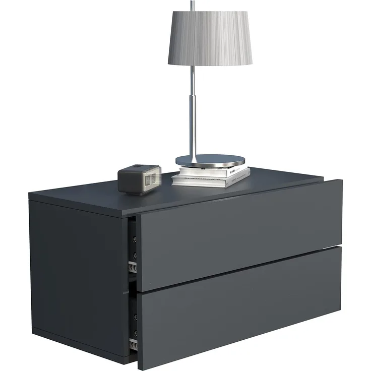 VCM Nachttisch Usal 918305 Anthrazit H. 30 x B. 60 x T. 32 cm