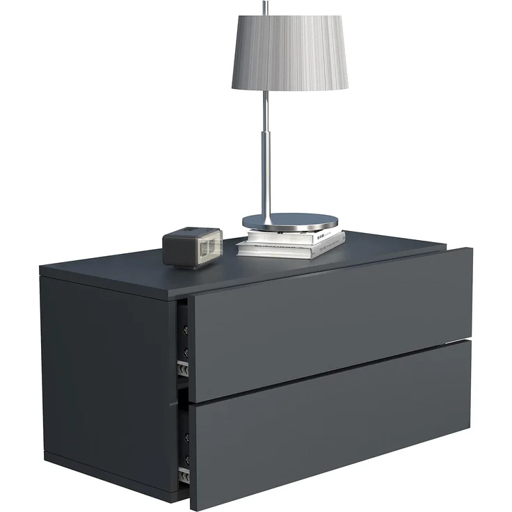 VCM Nachttisch Usal 918305 Anthrazit H. 30 x B. 60 x T. 32 cm