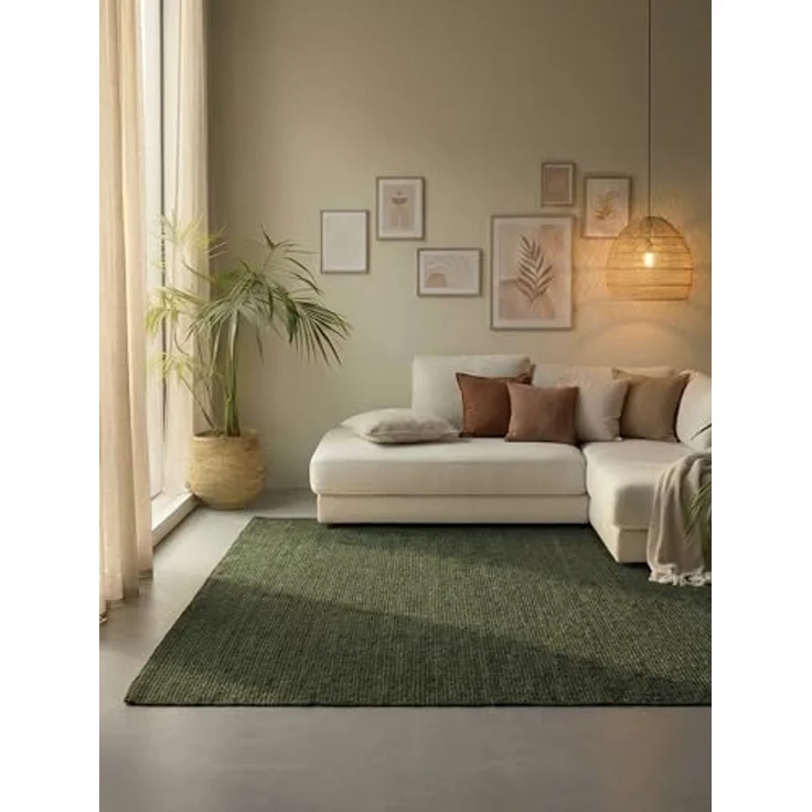 HANSE Home Teppich Jaipur Juteteppich, Läufer und Rund, rechteckig, Höhe: 10 mm, Naturfaser, Nachhaltig, Wohnzimmer, Esszimmer, Schlafzimmer, Boho, GRS – Bild 2