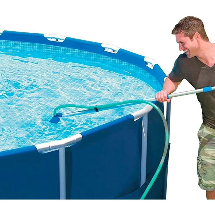 Intex Poolbodensauger Pool-Reinigungsset–Laubkescher, Bodenreiniger & Teleskopstange 239 cm, (Reinigungsset, 4-St, Komplettset), Pool Maintenance Kit, Pool Reinigungsset – Bild 4