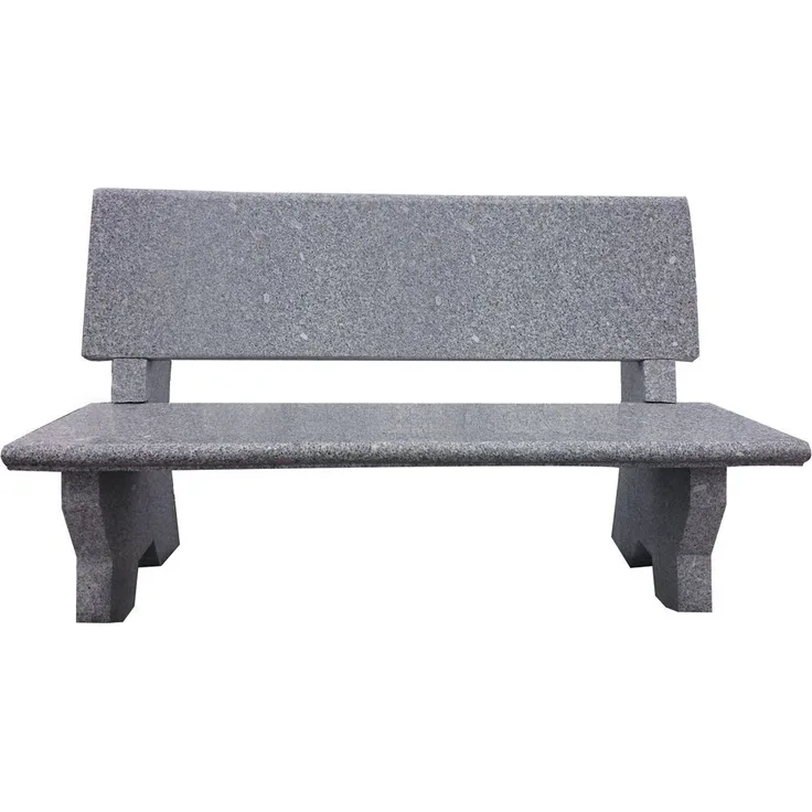 Dehner Gartenbank 2-Sitzer, 120 x 50 x 75 cm, Granit, robuste und klassisch schöne Sitzbank aus Granit