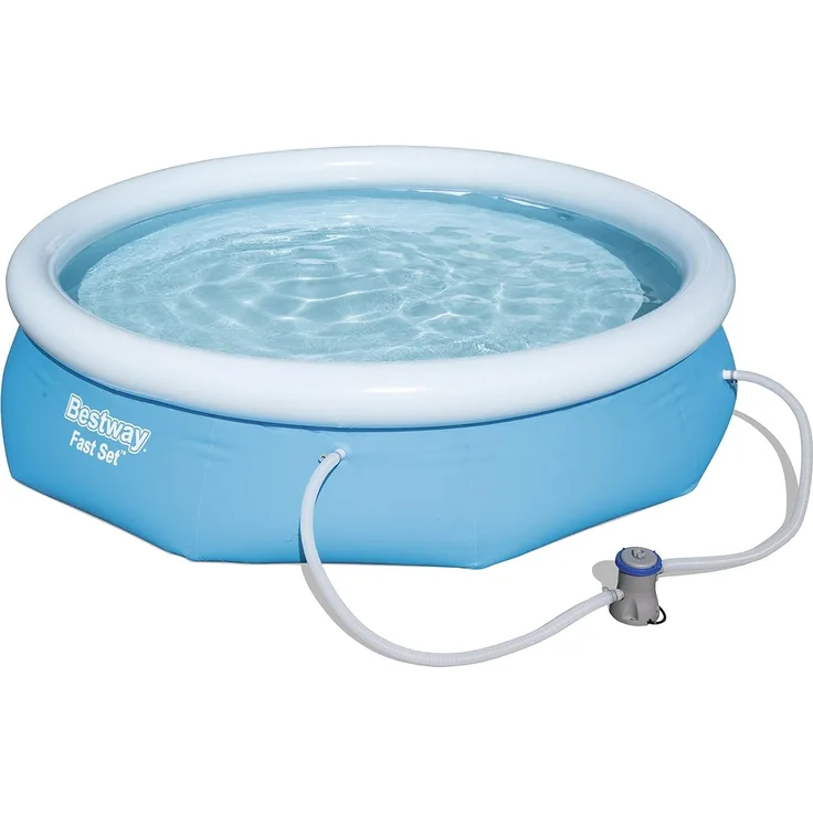 Bestway Fast Set Pool mit Filterpumpe, 305x76 cm, blau