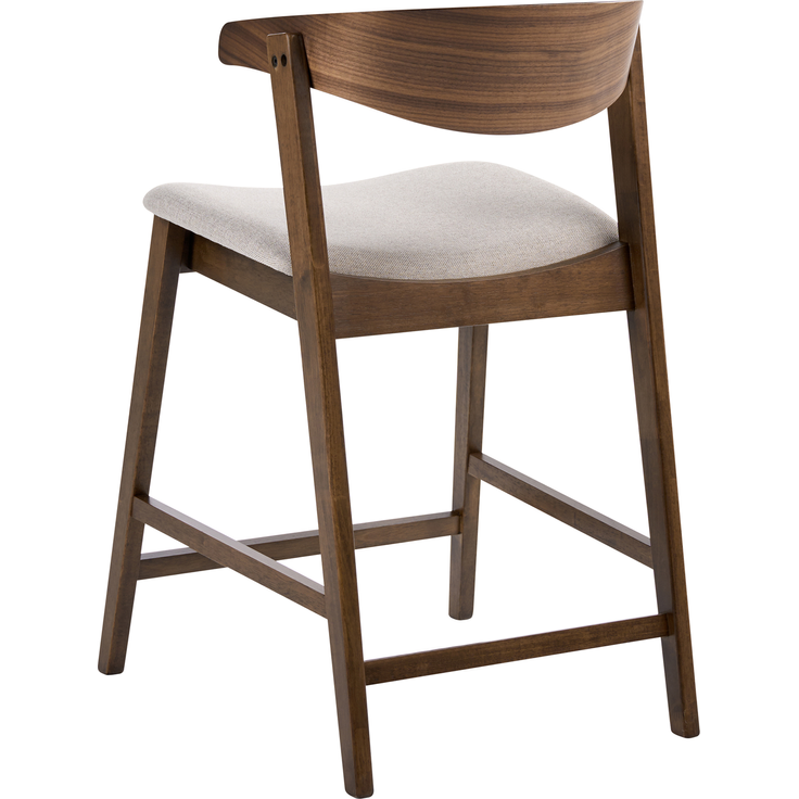 Set mit 2 Barstühlen LILLY Dunkelbraun Beige – Bild 6