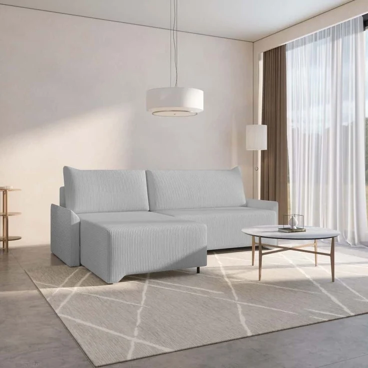 Ecksofa Loco Cord mit Schlaffunktion und Bettkasten | Jan-Art – Bild 3