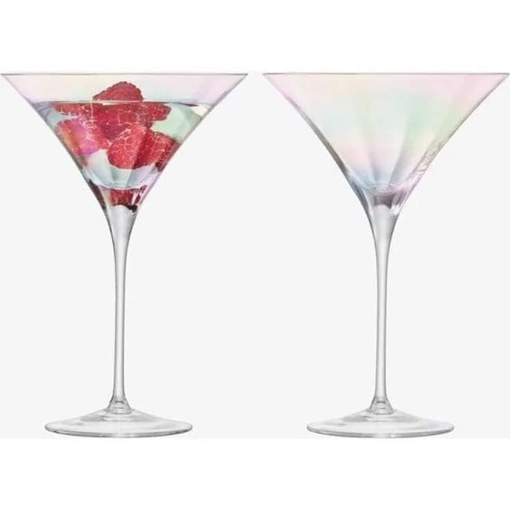 LSA International Cocktail Glas 300 ml x 2, Mother of Pearl, 13,5 x 13,5 x 19,7 cm