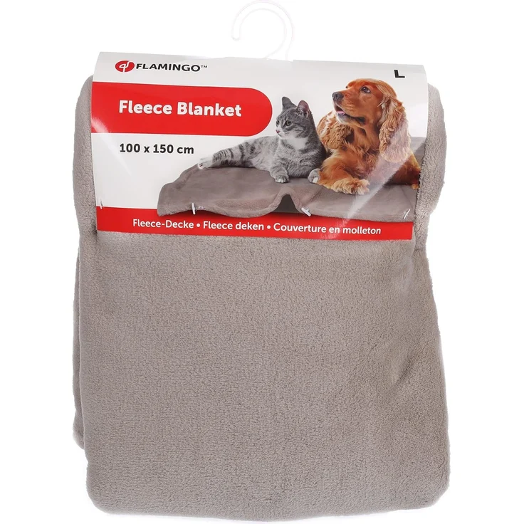 Flamingo Decke Nardo rechteckig beige, Maße: 100 x 150 cm – Bild 5