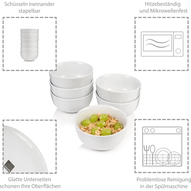 SÄNGER Müslischalen Set New Port 6 teilig – Bild 2