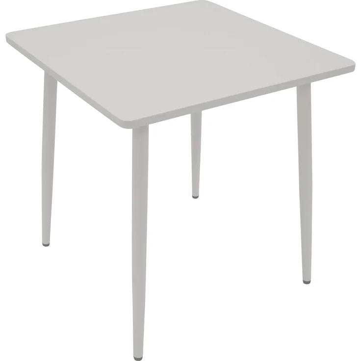 DEGAMO DENVER Bistrotisch, Stahl, weiss, 70x70cm – Bild 1