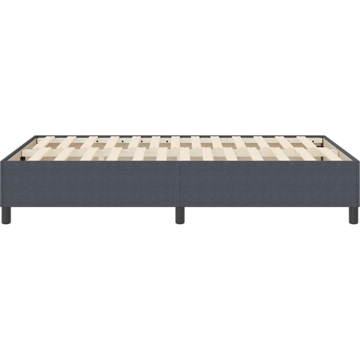 vidaXL Plattformbettgestell Dunkelgrau 120 x 190 cm Cordstoff 3337398 – Bild 6
