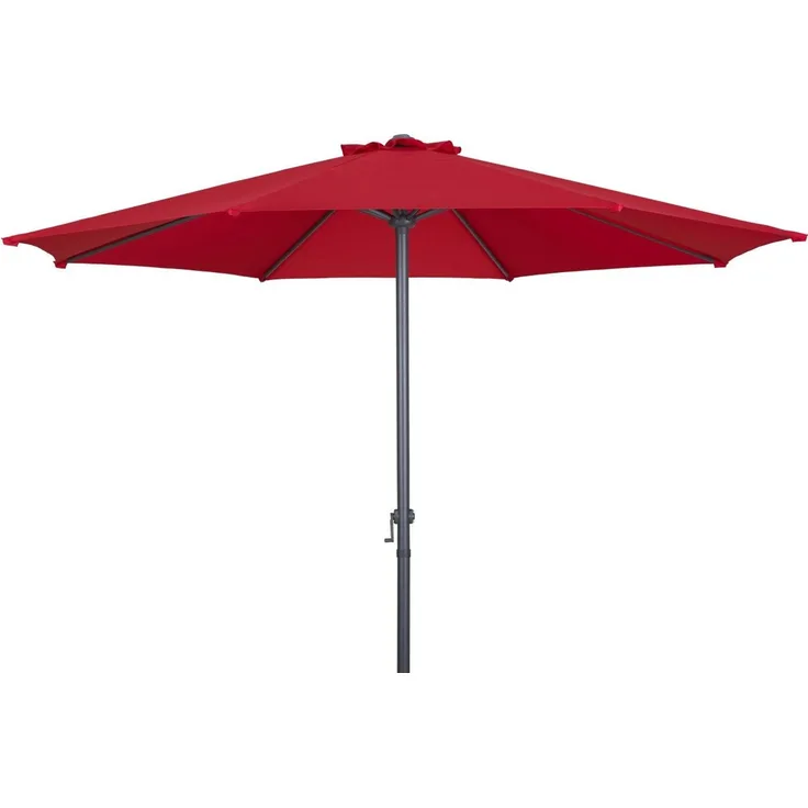 TrendLine Sonnenschirm Sofia Ø 300 cm Rot Gartenschirm Marktschirm