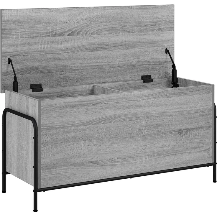 vidaXL Aufbewahrungsbox Sonoma-Grau 80 x 40 x 49,5 cm Holzwerkstoff 8013683 – Bild 3
