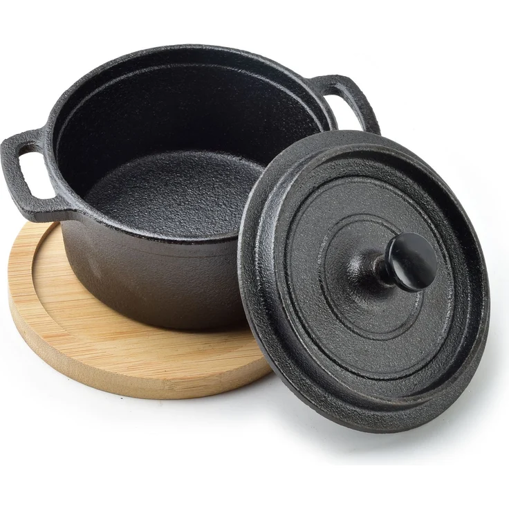 Servierpfännchen gusseisen Allesken Luxe 13x10x7.5 schwarz set – Bild 2