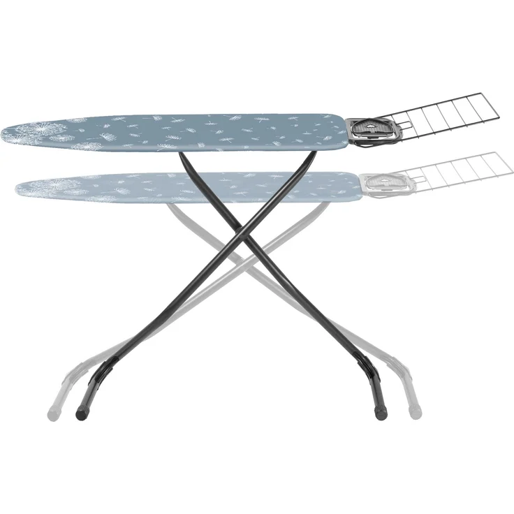 KADAX Bügelbrett 120 x 42 cm mit Griff, breite Eisentischplatte, klappbar – Bild 8