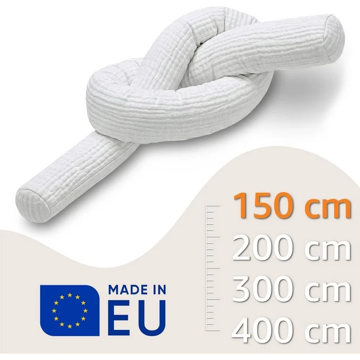 Totsy Baby Seitenschläferkissen Bettschlange Body Pillow - Kopfkissen lang Bettrolle Schlafkissen – Bild 2
