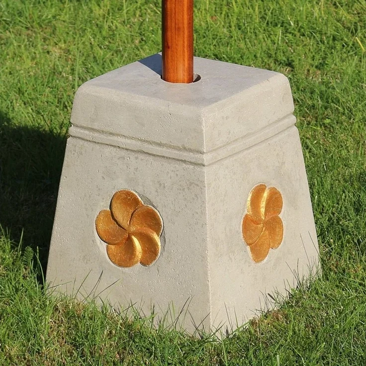 Oriental Galerie Sonnenschirm Schirmständer für unsere 90 - 130 cm ø Bali Schirme Eckig – Bild 2