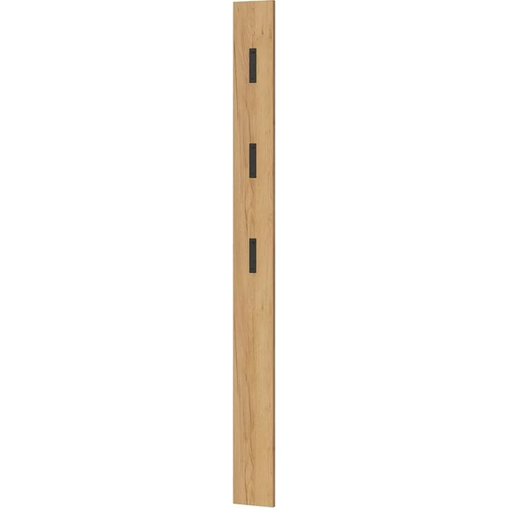Lomadox Garderobenpaneel ABERDEEN-01, mit ausklappbaren Haken, Eiche Nb, B/H/T 15/170/3 cm – Bild 5