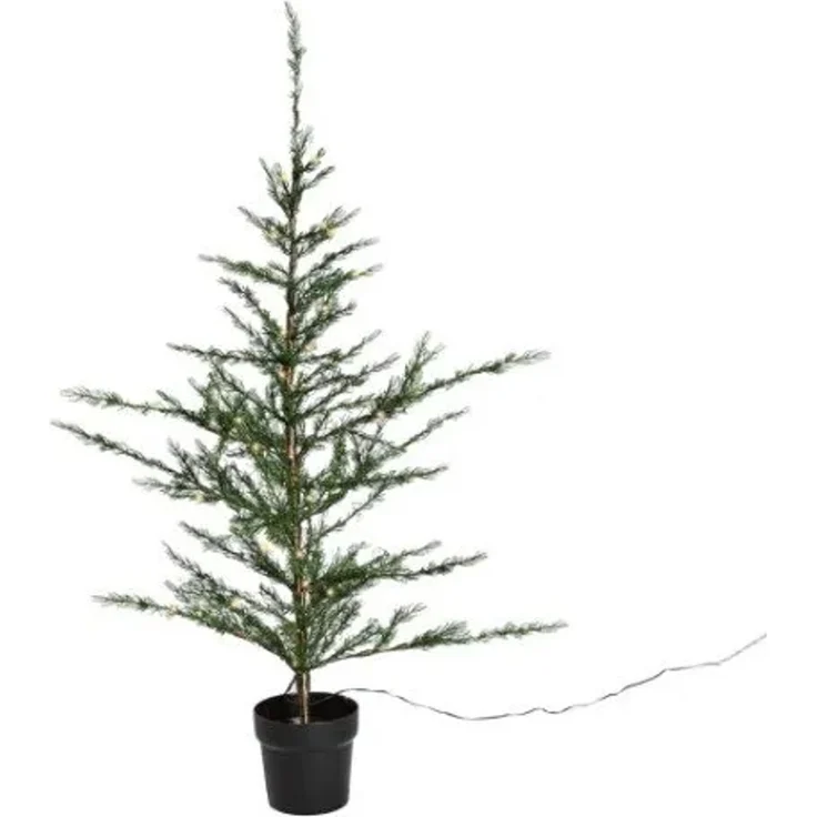 Künstlicher Zedernbaum im Topf 120 cm 140 LED-Lichter 230 Volt (780-193)