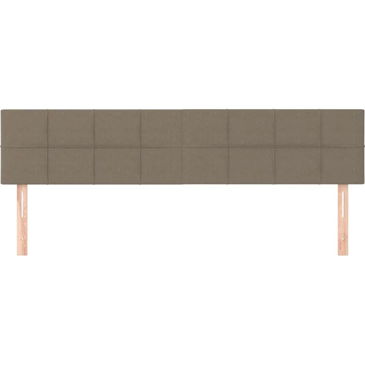 vidaXL Kopfteile 2 Stk. Taupe 100x5x78/88 cm Stoff 346092 – Bild 3
