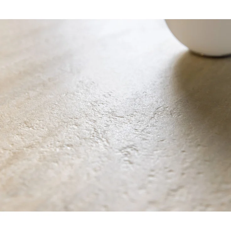 Esstisch Edge Boot 200x100 Keramik Laminam® Travertino Bianco Creme-Weiß Cono Metallic Gold – Bild 5