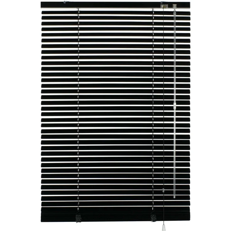 GARDINIA Aluminium-Jalousie 25 mm Schwarz - 40 x 175 cm