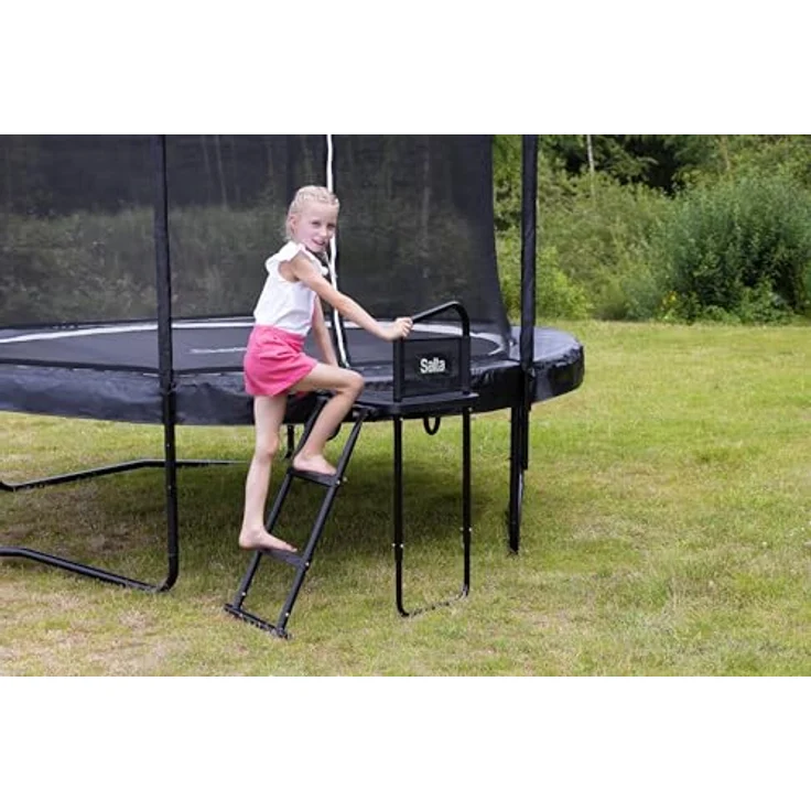 Salta Plattform für Trampolins, stabile Konstruktion für sicheres Aufsteigen, Höhe 83 cm - 93 cm – Bild 6