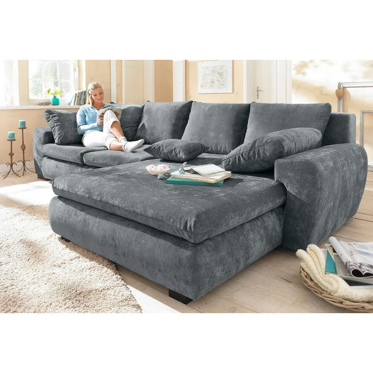 Home affaire Ecksofa Cara Mia L-Form, B: 325 cm - OTTO. Verlässliche Qualität, mit 4 Zierkissen, optional Bettfunktion & Bettkasten – Bild 1