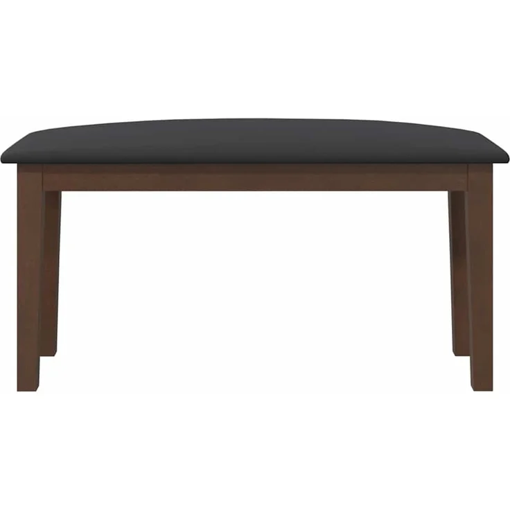 vidaXL Bank 90 cm Braun Massivholz Gummibaum 4102593 – Bild 4