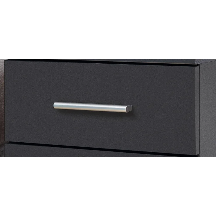 Rauch Möbel Base Nachttisch Nachtkommode, Graumetallic, 2 Schubladen, BxHxT 40 x 36 x 40 cm – Bild 4