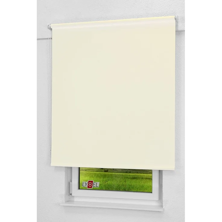 Lysel - Qualitätsrollo Tageslicht hellelfenbein, (B x H) 143x190 cm in beige/hellelfenbein