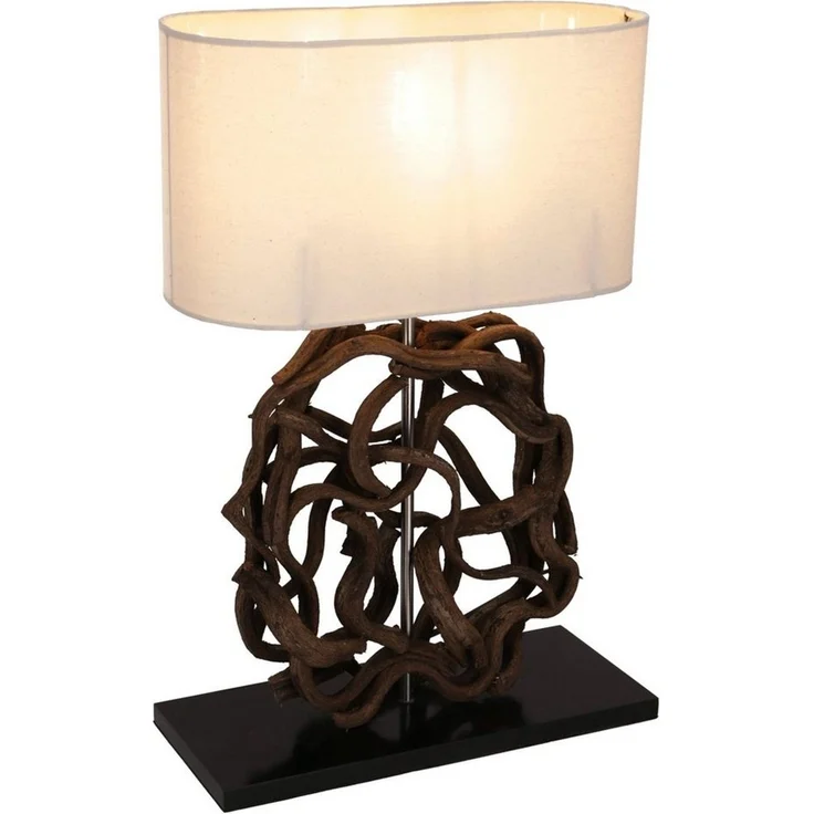Guru-Shop Tischleuchte Tischlampe, handgemacht aus Naturmaterial -., Leuchtmittel nicht inklusive – Bild 4
