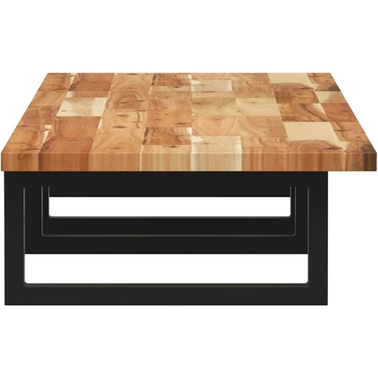 vidaXL Waschbeckenregal Wandmontage Stahl und Akazienholz 3302733 – Bild 5